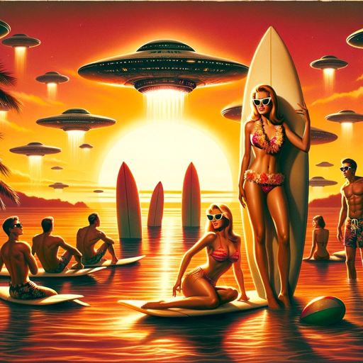 logo of Aliens in Paradise, a text adventure game on the GPT Store