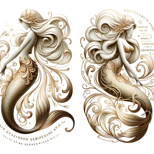 logo of Mermaid Typography POD T-Shirt Design on the GPT Store