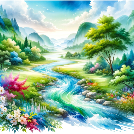 logo of アニメ風水彩画伯 on the GPT Store
