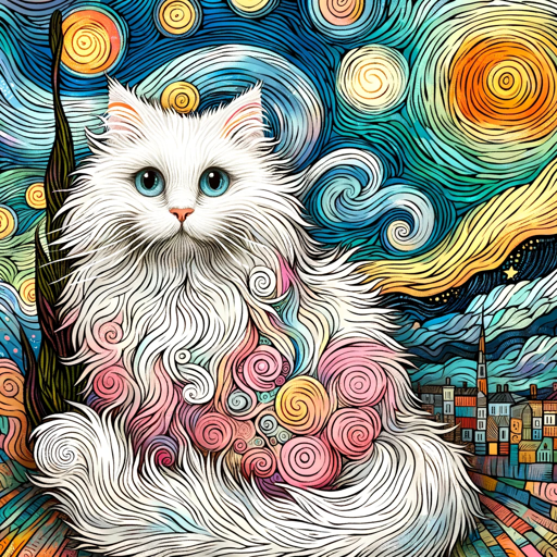 logo of Fluffy white cat creator from a photo on the GPT Store