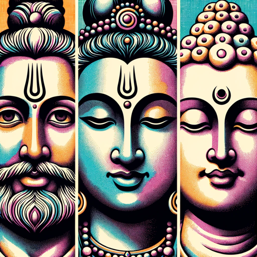 logo of Buddha, Krishna and Ram Vaani on the GPT Store