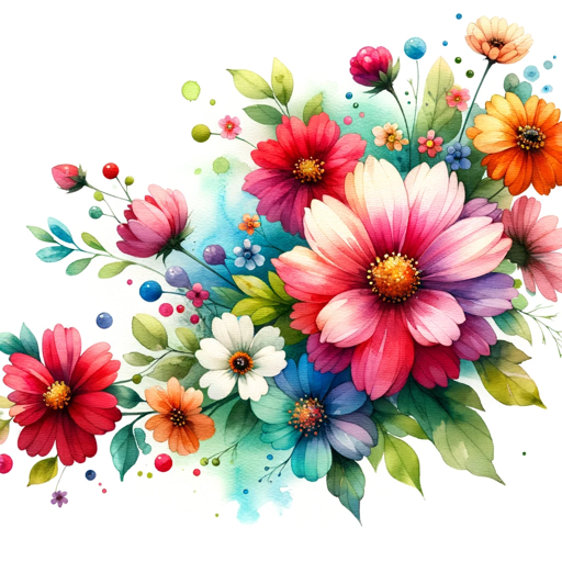 logo of 絵の具お花デザイン on the GPT Store