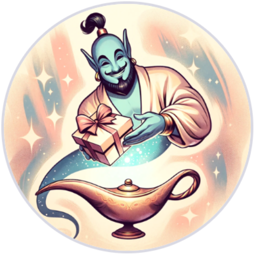 logo of Ari, the gift genie 🧞♀️ on the GPT Store