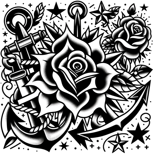 logo of maker de flashes estilo tatuaje tradicional on the GPT Store