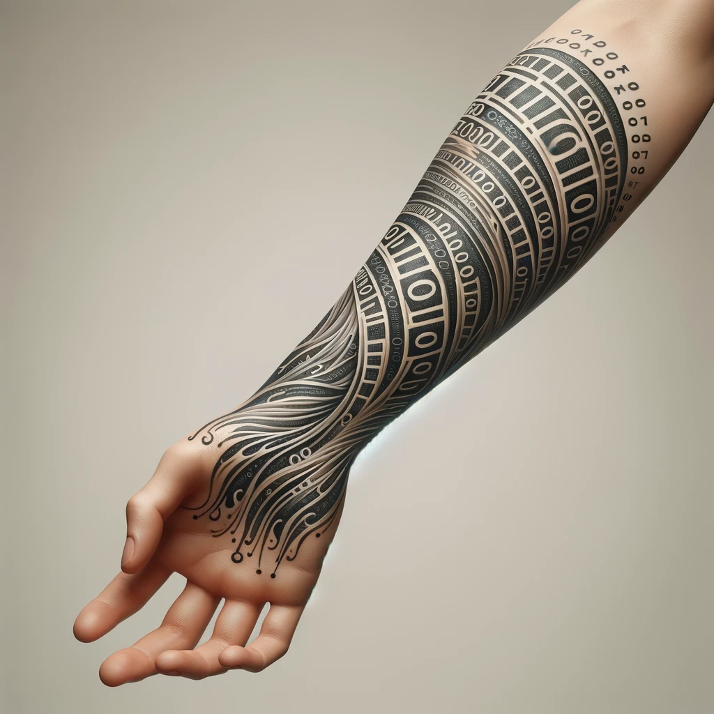 logo of Nerd Binary Code Ink Tattoo Creator on the GPT Store