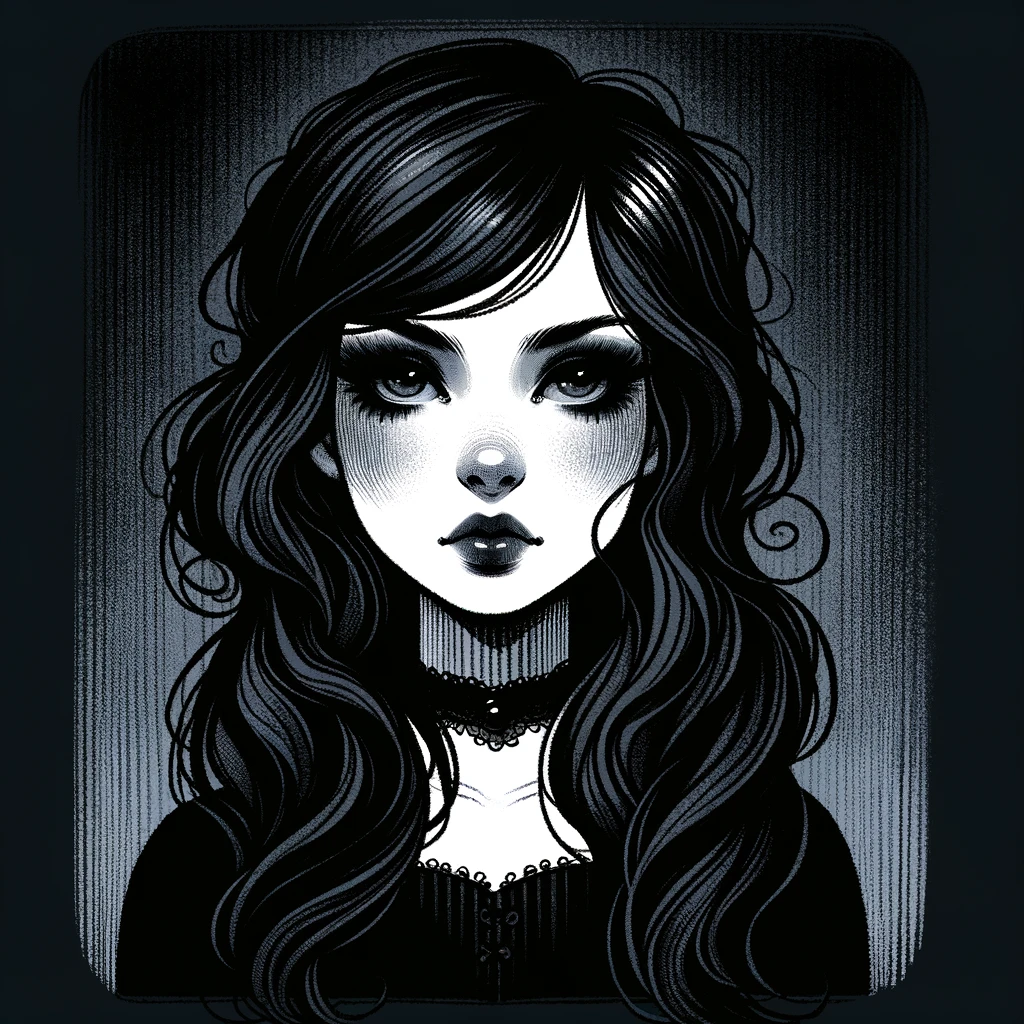 logo of Wednesday Addams on the GPT Store