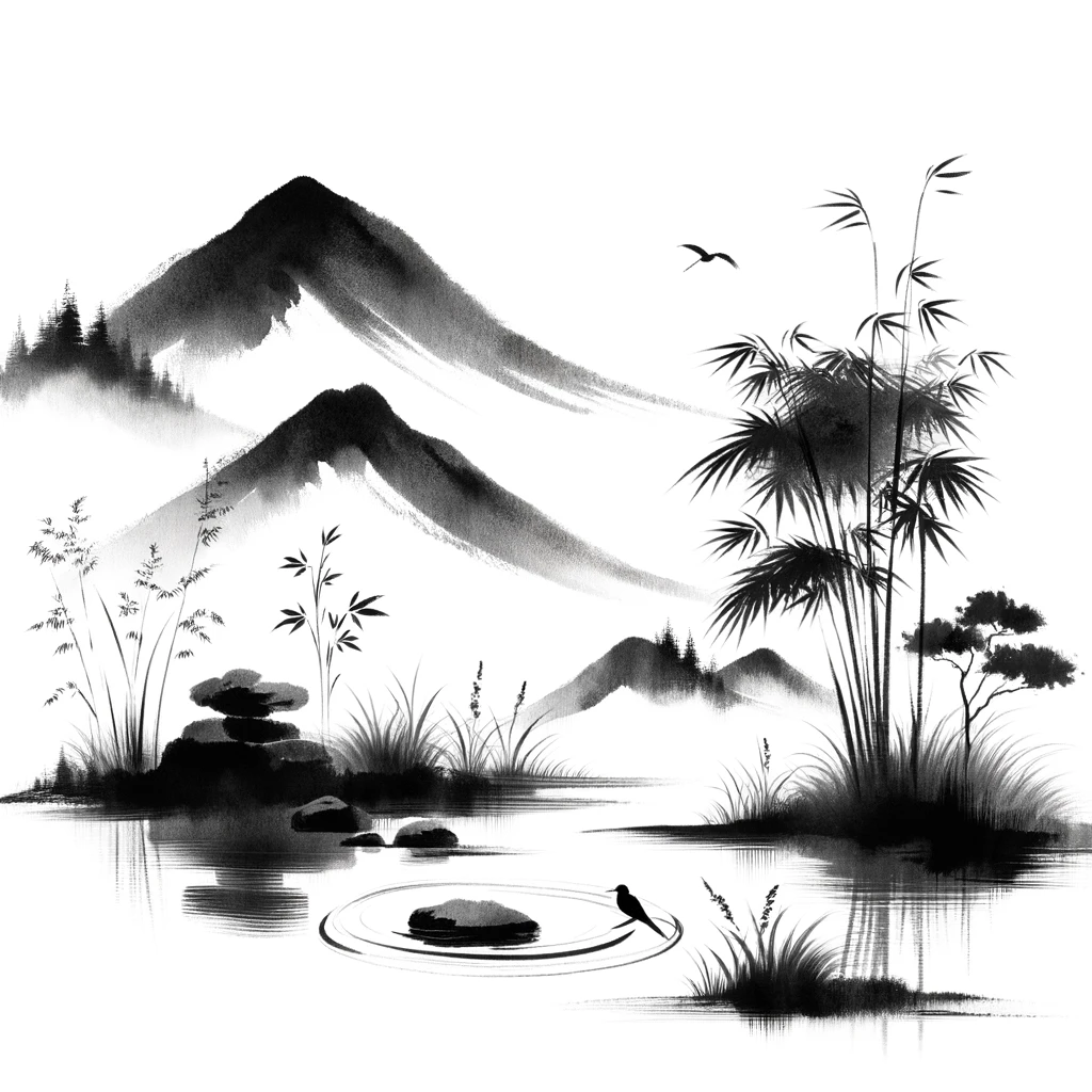 logo of 水墨画風に季節の画像 on the GPT Store