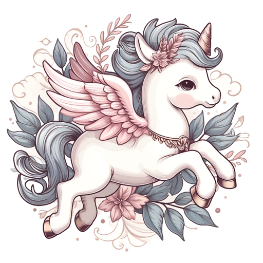 logo of Cute Baby Pegasus Character Design on the GPT Store