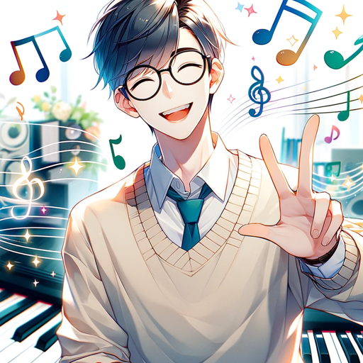 logo of 生成イラストクイズ~元のヒット曲は? on the GPT Store