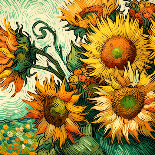 logo of Vincent's Sunflower Creator on the GPT Store