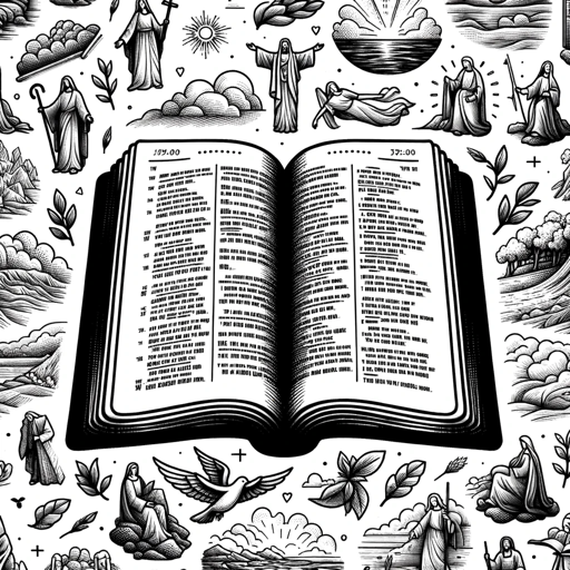 logo of Any Bible Verse with B&W Coloring Book Image on the GPT Store