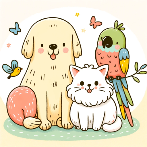 logo of ãã¡ã®åðãããã®ã€ã©ã¹ãäœæã¢ããªïŒMy pet illustrationïŒ on the GPT Store