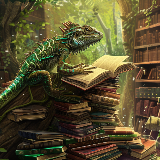 logo of Larry the Linguistic Lizard on the GPT Store