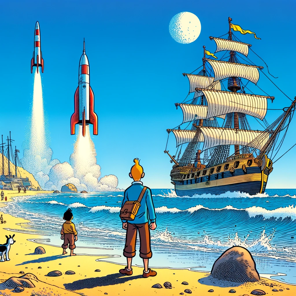 logo of Tintin's Cover Creator on the GPT Store